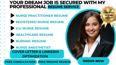 I Will Write a Professional Resume for Registered Nurses, ICU, ER, and Travel Nurses