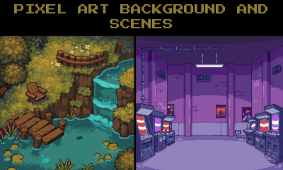 I Will Create an Animated GIF Pixel Art Tileset Background for Your Video Game Environment Scene