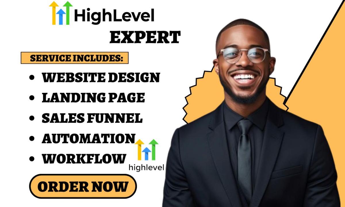 GoHighLevel Website & Landing Page Sales Funnel Builder Expert