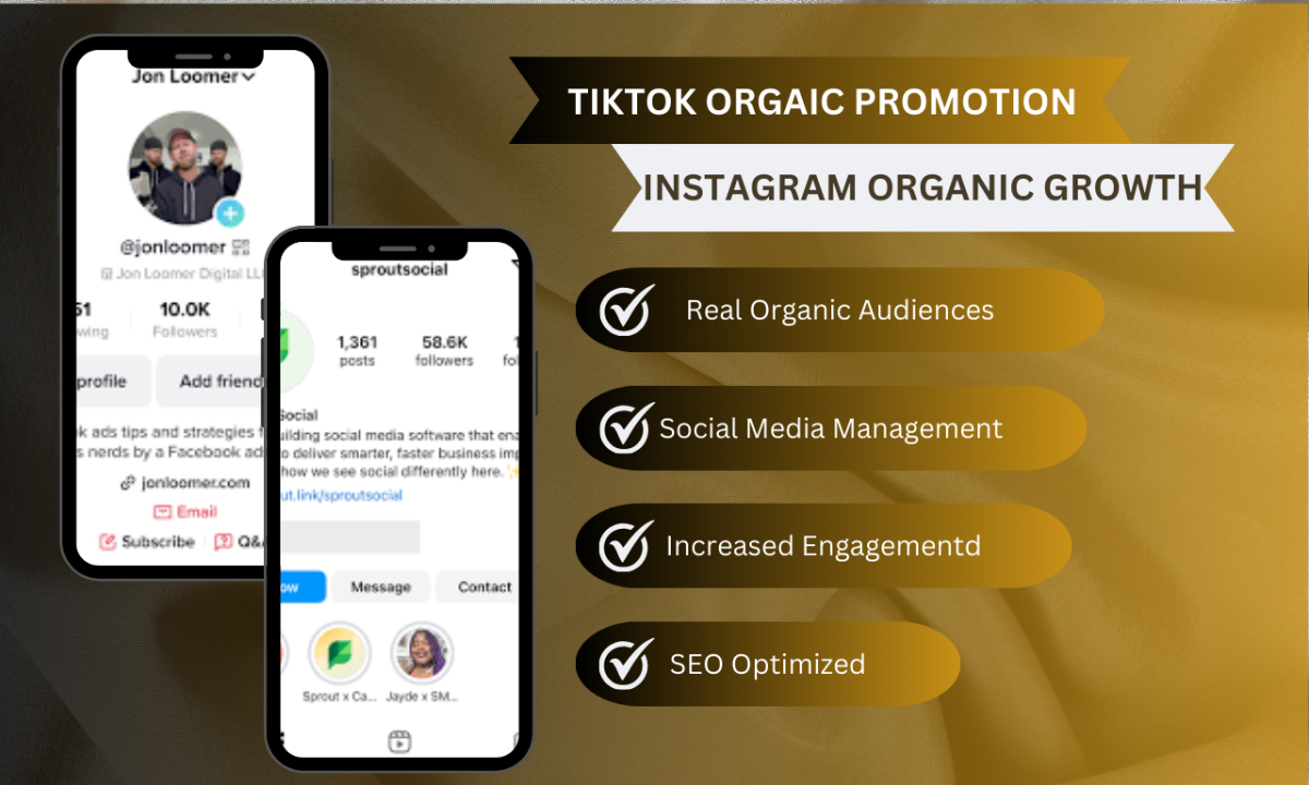 Expert Instagram Growth & TikTok Organic Promotion for Your Social Media Success