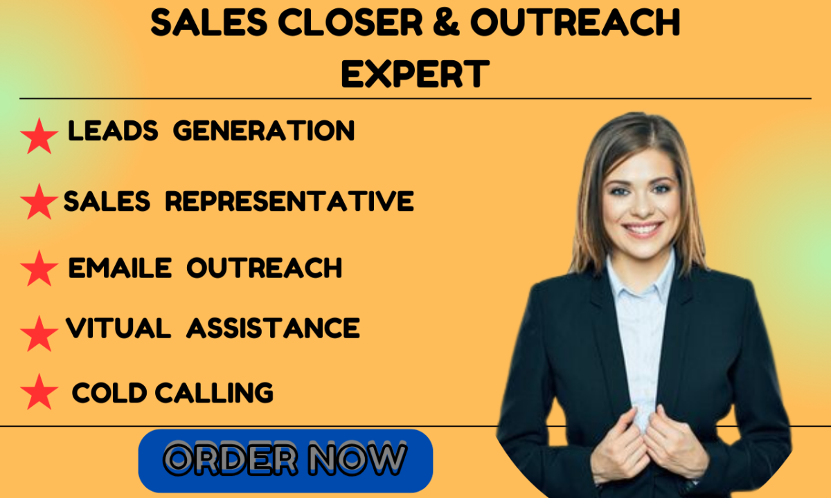 I Will Be Your Sales Closer, Sales Representative, Telemarketing Virtual Assistant, and Sales Lead