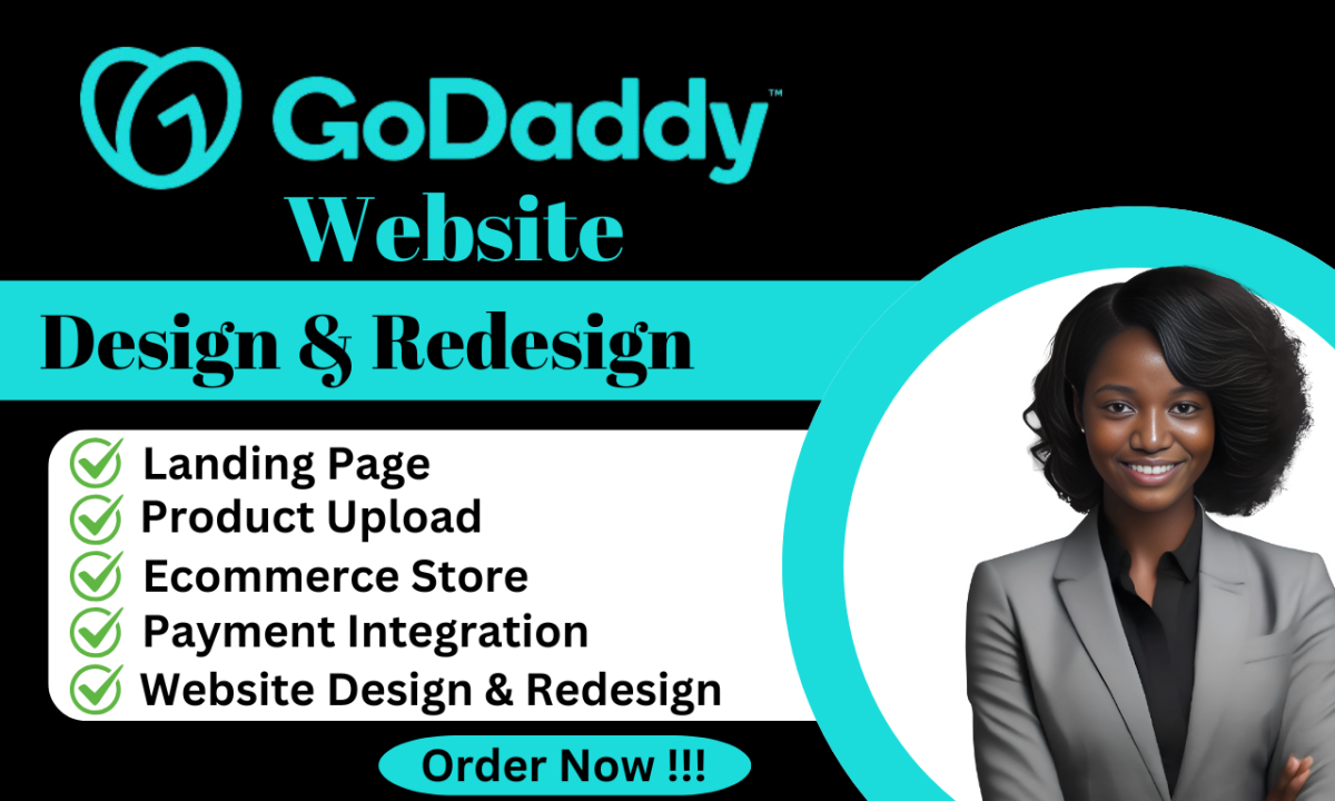 I Will Redesign Your GoDaddy Website with Professional Design Services