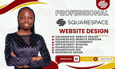 I Will Redesign Your Squarespace Website with a Stunning Square Design