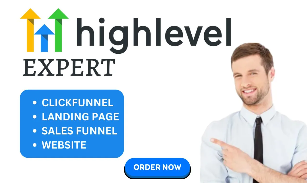 I Will Design GoHighLevel Sales Funnel Landing Page – GoHighLevel CRM Website Expert