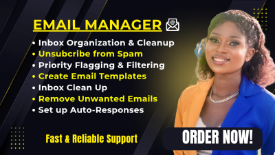 I Will Manage Your Emails and Keep Your Inbox Organized