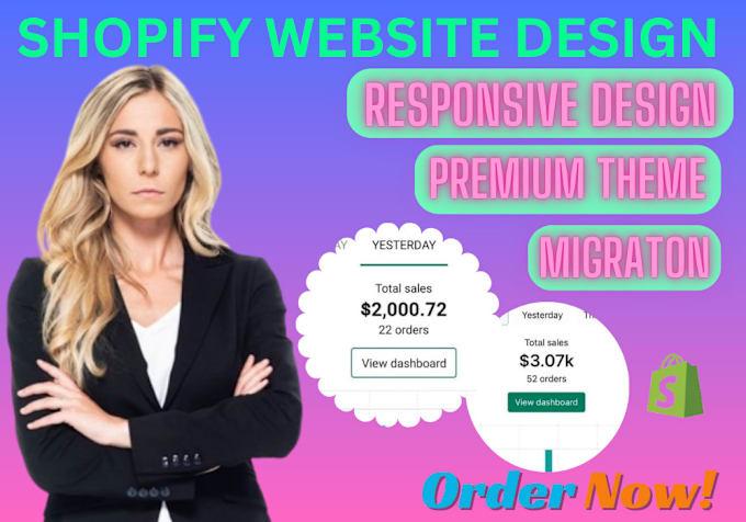 I Will Do Shopify Redesign, Shopify Store, Shopify Website Design, Shopify Dropshipping