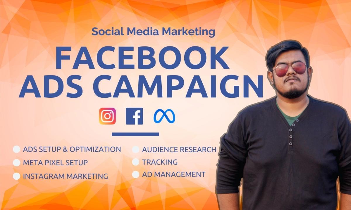 I Will Setup Facebook Ads Campaign and Instagram Marketing FB Ads