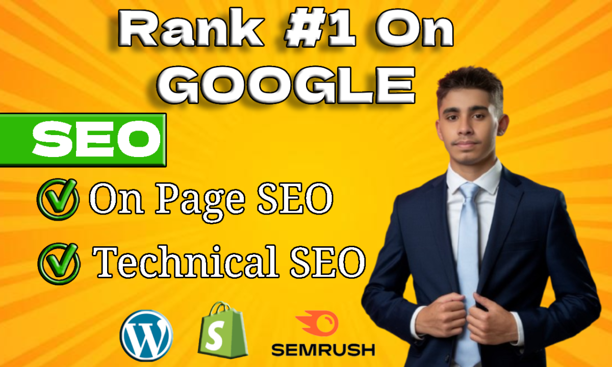 I will do on page SEO and technical optimization for top serp ranking