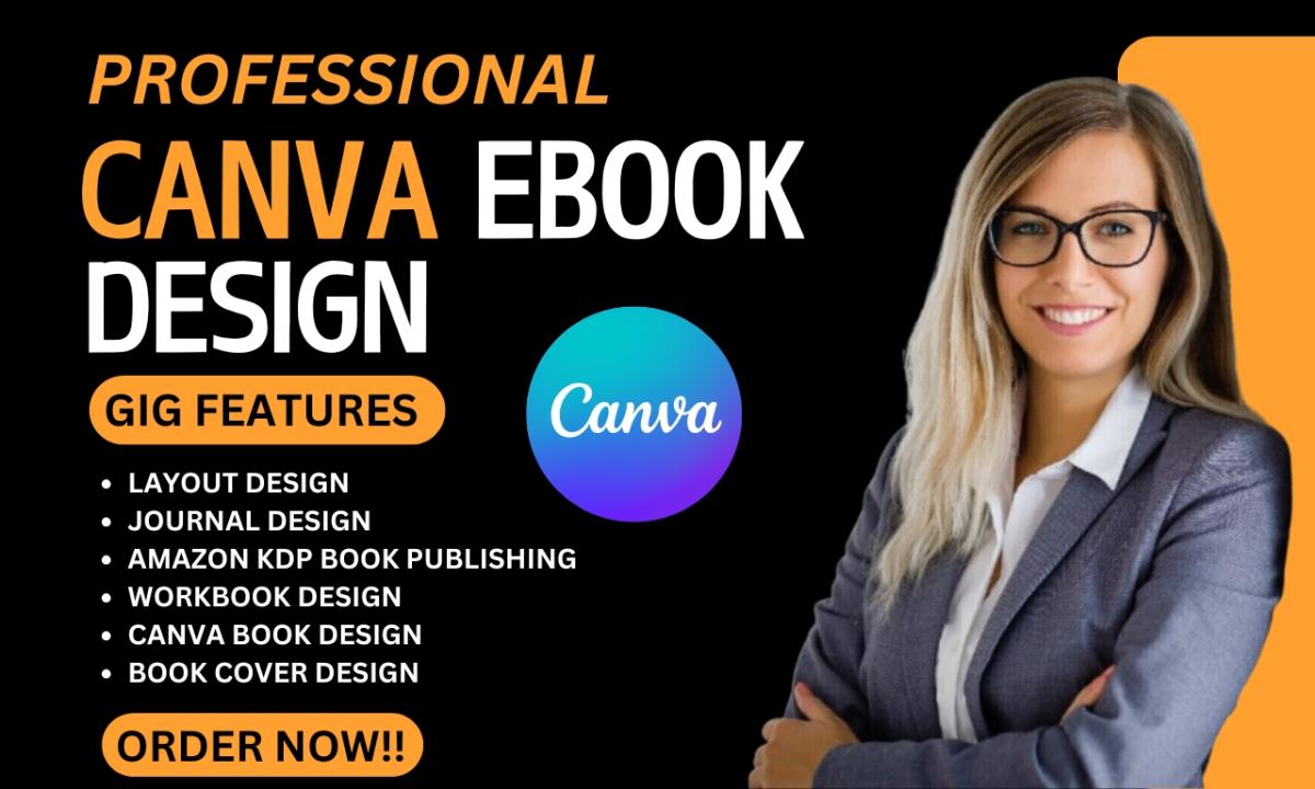 I Will Format and Design Your Ebook Layout Using Canva for Amazon KDP Publishing