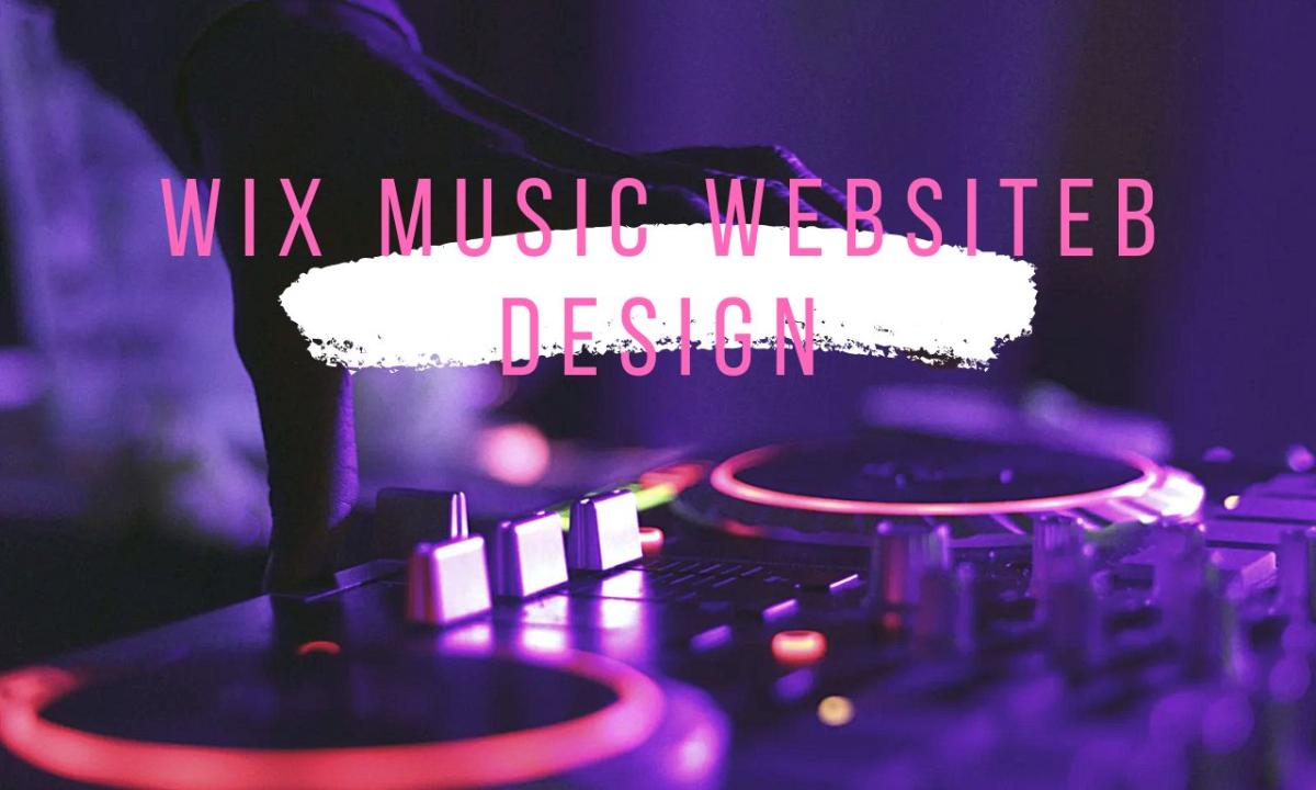 I Design Artist or Music Websites Using WIX Studio