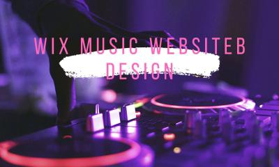 I Design Artist or Music Websites Using WIX Studio