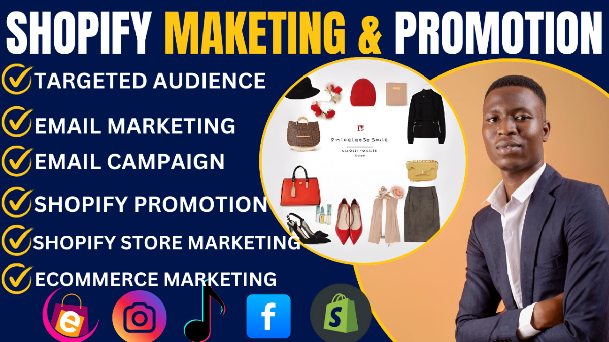 I Will Excel in E-commerce Shopify Marketing, SEO, Social Media Promotion, and Facebook Ads Management