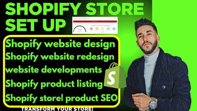 I Will Build, Design, or Redesign Your Shopify Dropshipping Store