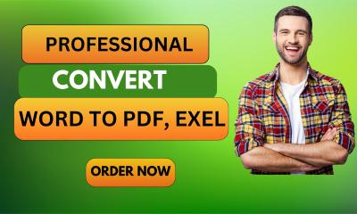 PDF to Word, Handwriting to Word, Convert Scan PDF to Excel