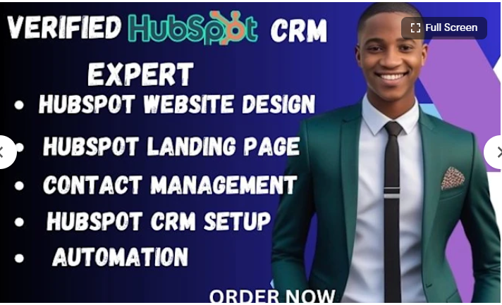 I Will Setup HubSpot CRM, Automation, Landing Page, HubSpot Integration, and CRM Data Entry