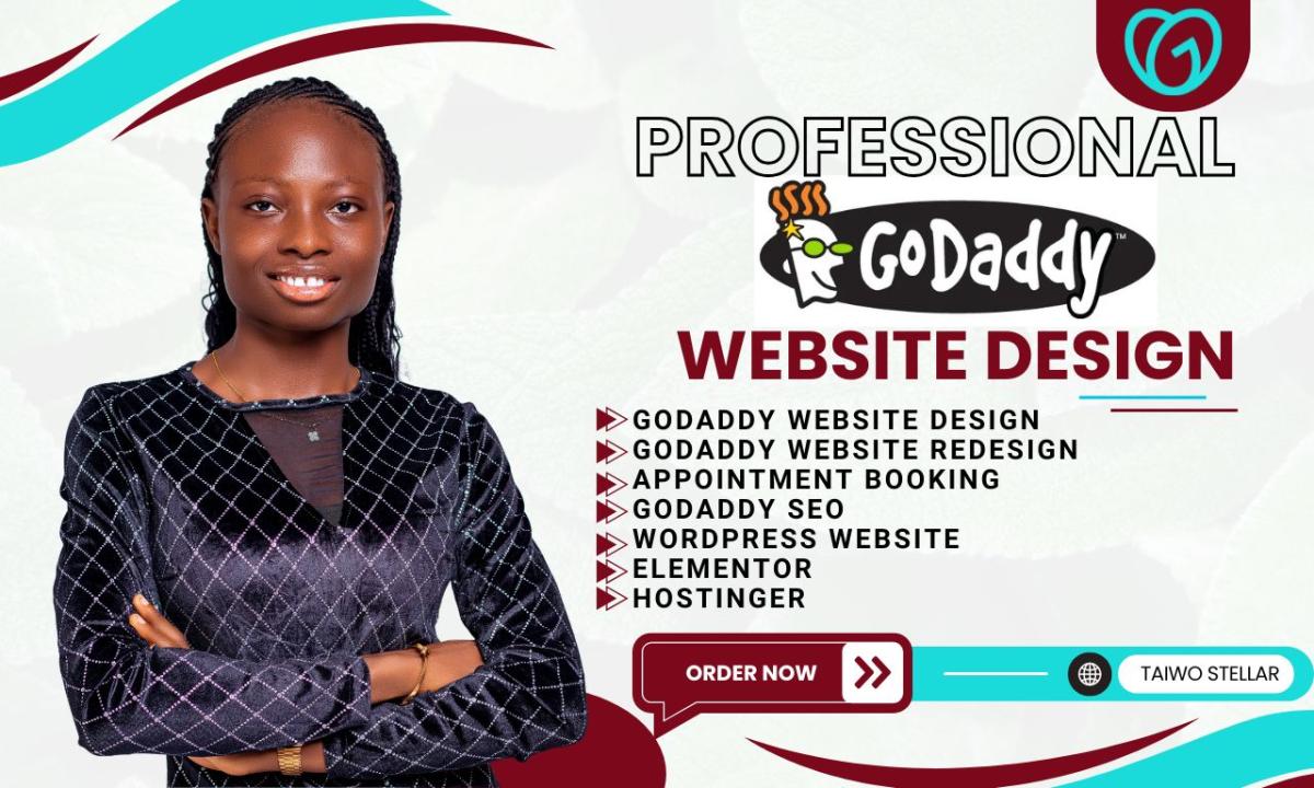 I Will Design a WordPress Website – GoDaddy Website Redesign & GoDaddy Website Design