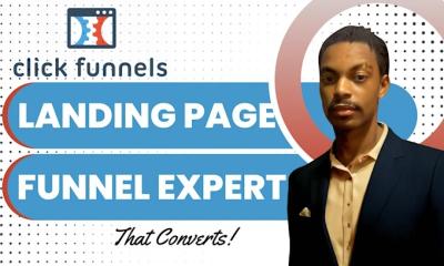 I Will Set Up ClickFunnels Sales Funnels, Website Landing Pages, and Membership Funnels in Katra