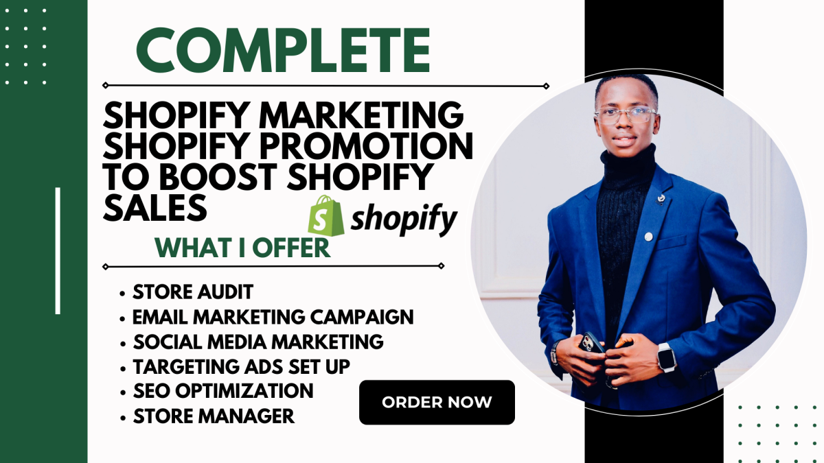 I Will Do Complete Shopify Marketing and Promotion to Boost Your Shopify Sales