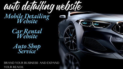 I Will Create a Mobile Detailing, Car Wash, Auto Detailing, and Car Rental Website