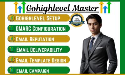 I Will Setup GoHighLevel Email Deliverability, Email Reputation, Email Template, DMARC, SPF