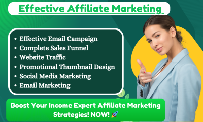 I Will Do Email Marketing for ClickBank and Amazon Affiliate Website Link Promotion