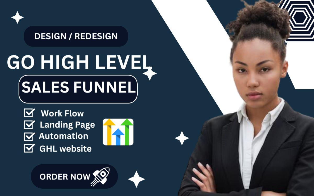 GHL Landing Page, Go High Level Sales Funnel, Go High Level Website