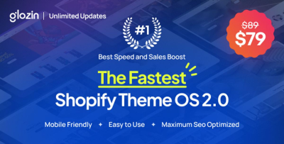 Glozin – Multipurpose Shopify Theme OS 2.0 Free Download with Code