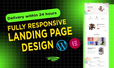 I Will Build WordPress Landing Page with Elementor