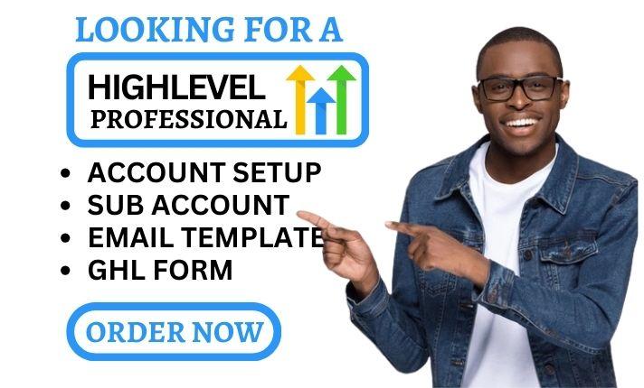 I Will Create GoHighLevel Marketing Funnels, Email Templates, and GHL Form Automations