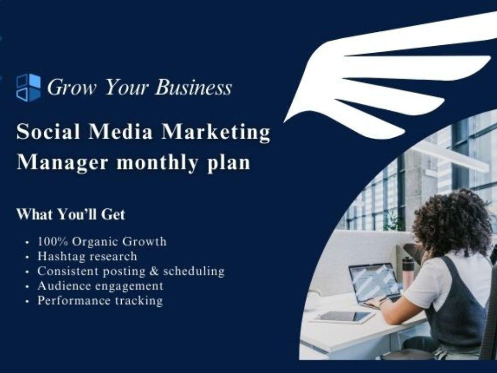 Social Media Marketing Manager Monthly Plan