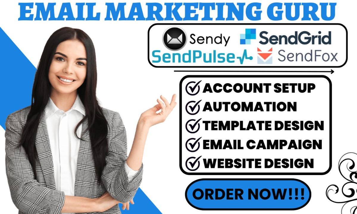 I Will Setup SendFox, Sendy, SendPulse, SendGrid, Customer.io, and HubSpot Email Campaigns as Your Virtual Assistant