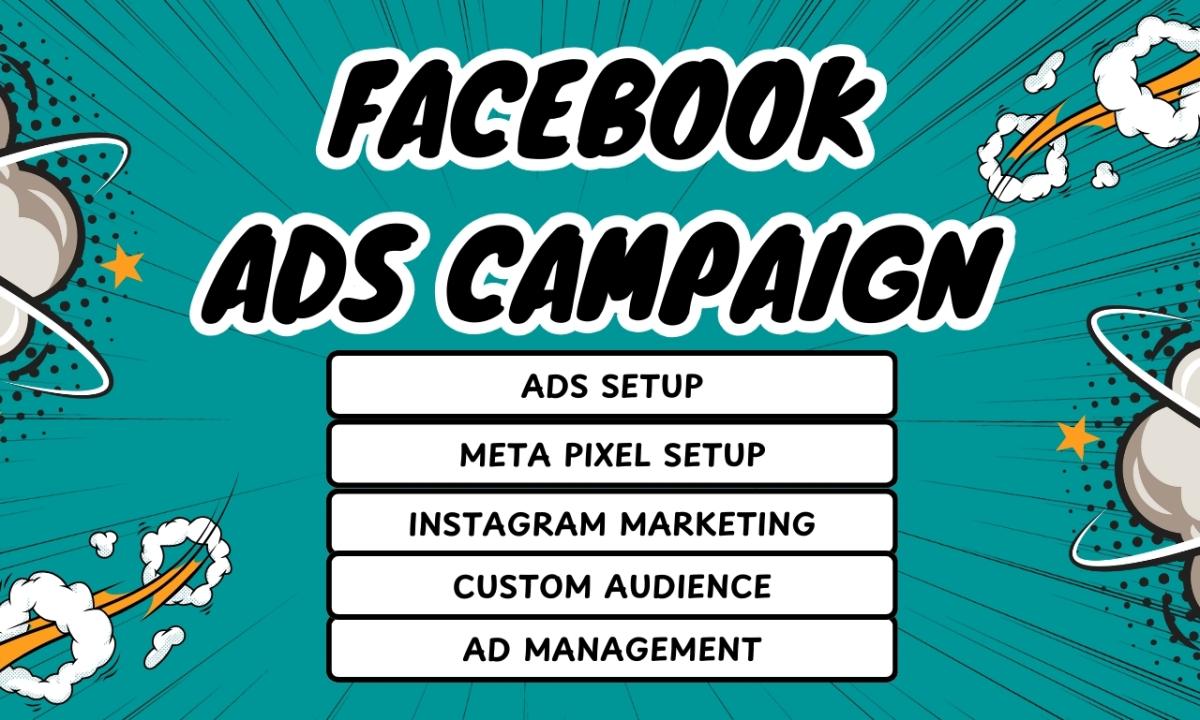 I Will Set Up Facebook Ads Campaign, Instagram Marketing & Meta Ads Manager