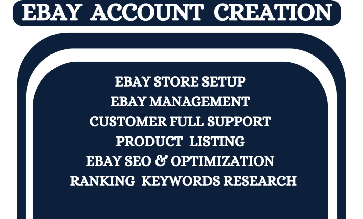 I Will Create a Verified eBay Account for Any Country for eBay Dropshipping and eBay SEO