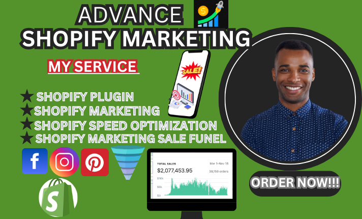 I Will Promote Your Shopify Store and Ecommerce Marketing to Increase Sales