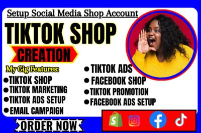 I Will Set Up TikTok Shop, Market Shopify Product Listing, and Boost Etsy SEO to Increase Store Sales