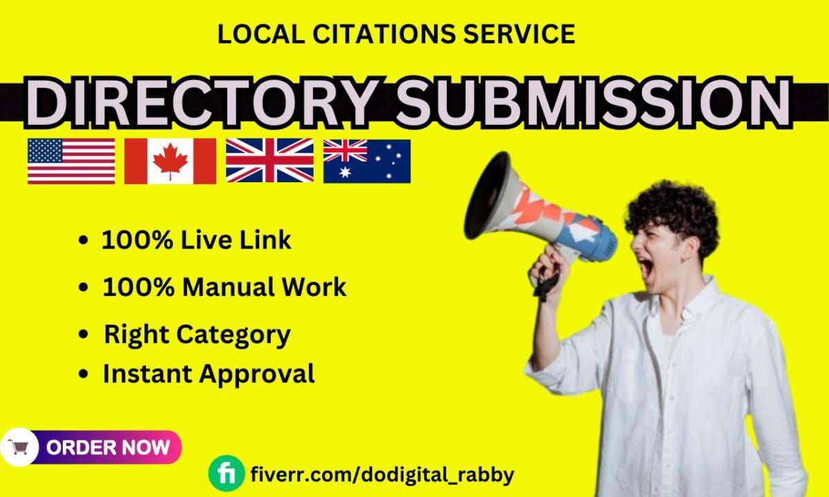 I Will Do 400 Best Local Citation Directory Submission Instant Live