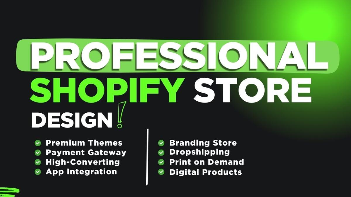 I will create a high converting shopify store and dropshipping website