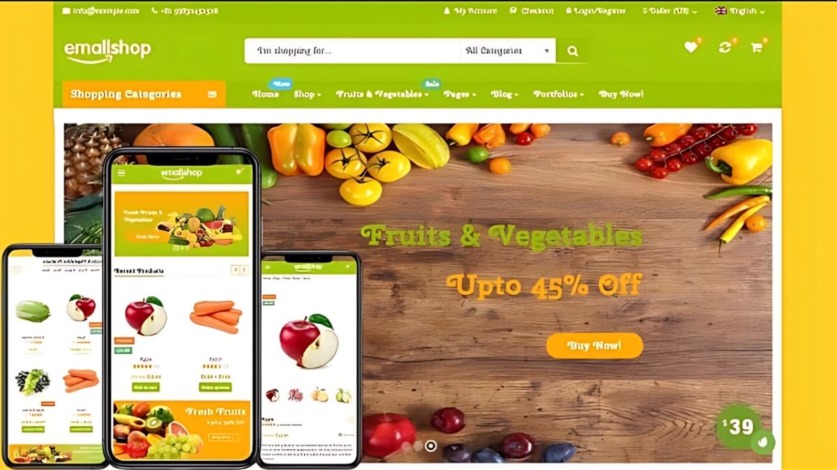 I Will Build a Nourish Fruit Shopify Store and Grocery Store Vegetable Website