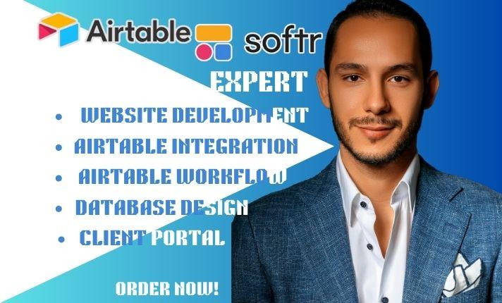 I Will Set Up Airtable Automation, Build a Softr Web App, and Create a Client Portal Using Glide