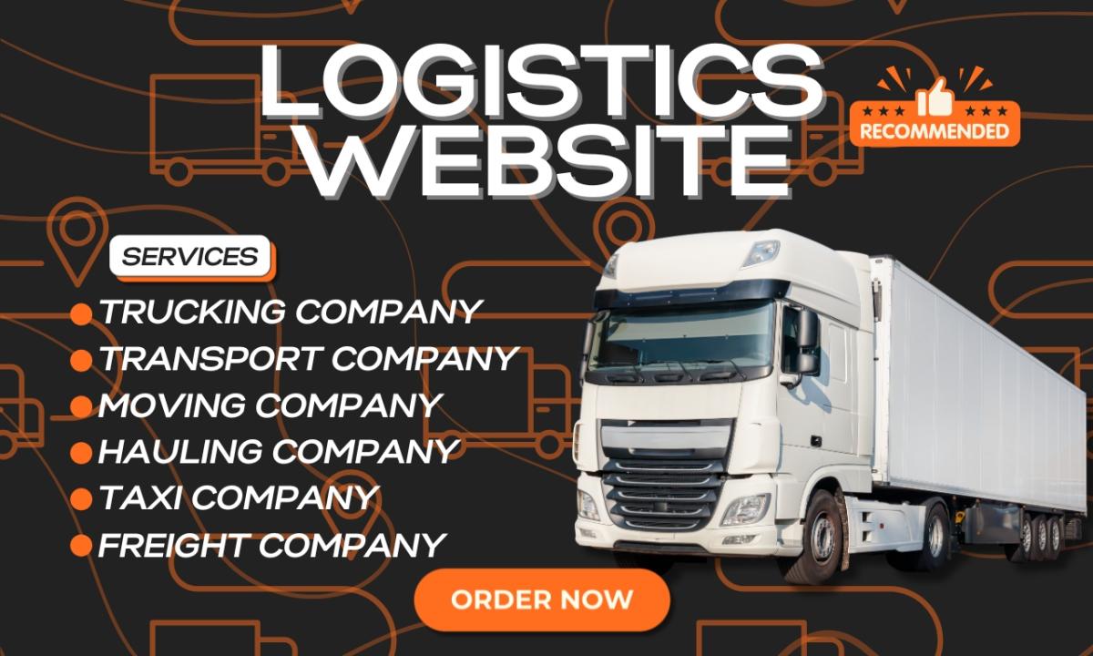 I Will Build a Logistics Website for Trucking, Transport, Moving, Hauling, and Taxi Freight