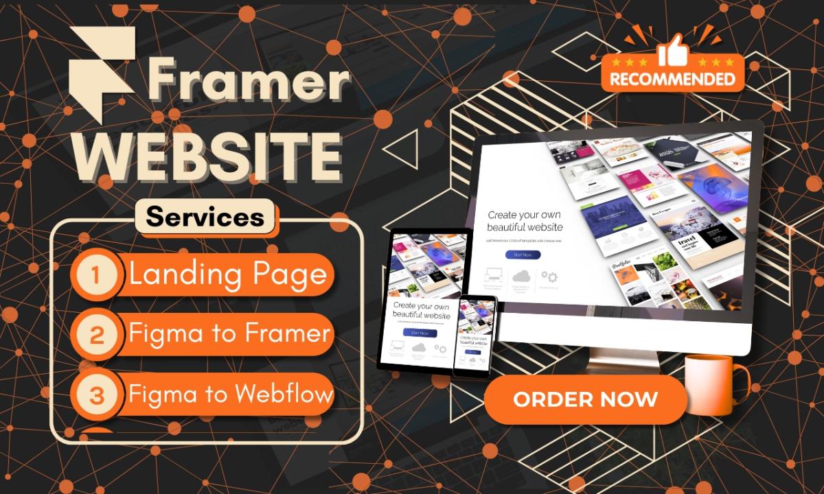 I Will Design Figma Websites and Build Them on Framer and Webflow