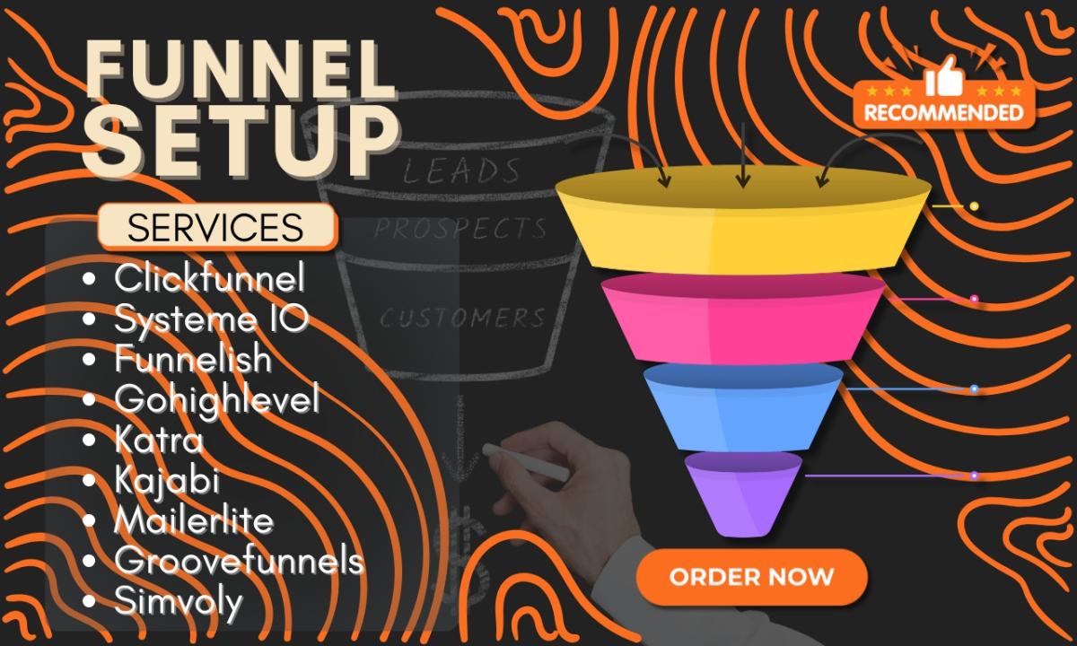 I Will Build ClickFunnels, GoHighLevel, and Systeme.io Sales Funnel