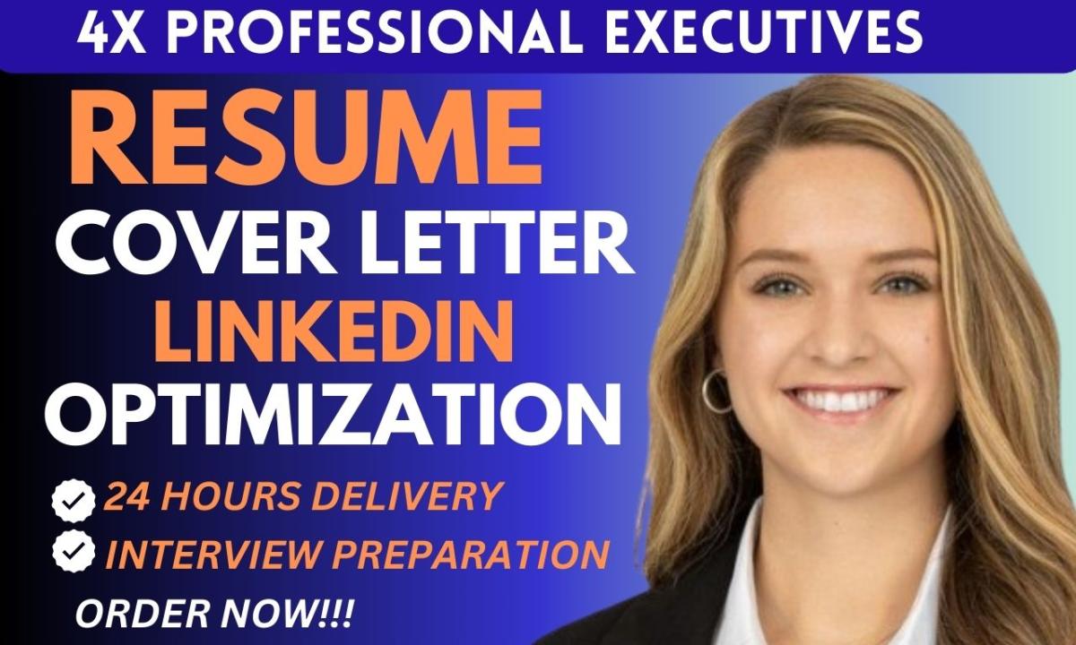 I Will Craft Executive ATS-Optimized Resumes and Cover Letters for All Levels: Entry-Level, Senior, and Directors