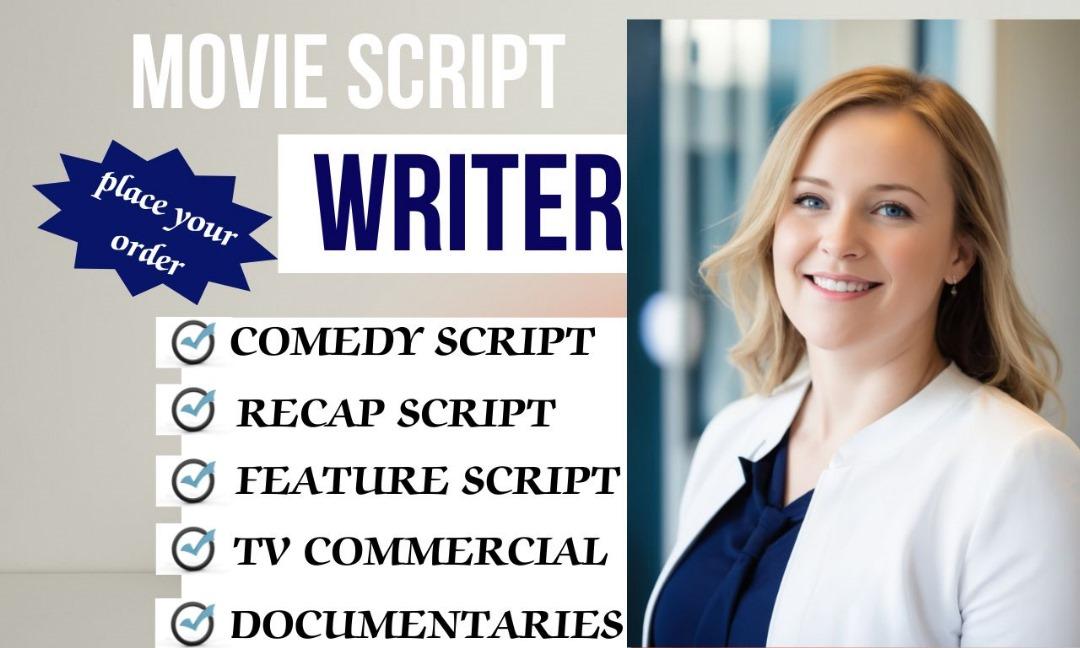 I Will Ghostwrite Your Movie Script, Screenplay, TV Series, or Feature Film