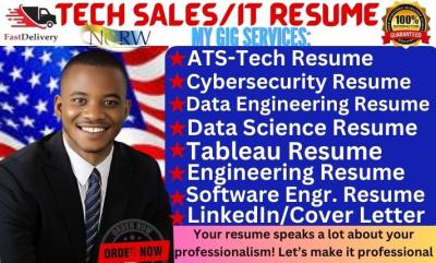 I Will Write Tailored Resumes for Tech, Cybersecurity, Data Science, and More