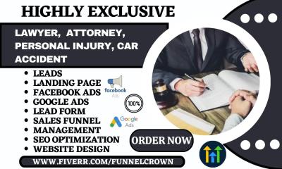 Generate Law Firm Attorney Immigration Lawyer Debt Recovery Car Accident Leads