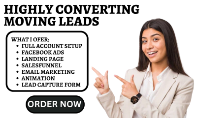 I Will Generate Moving Company Leads via Facebook for Your Logistics Business