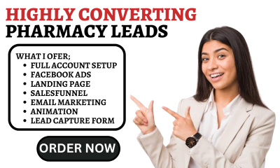 I Will Generate Medical Pharmacy Leads for Patients, Drugs, and Health Consultant Sales Funnel