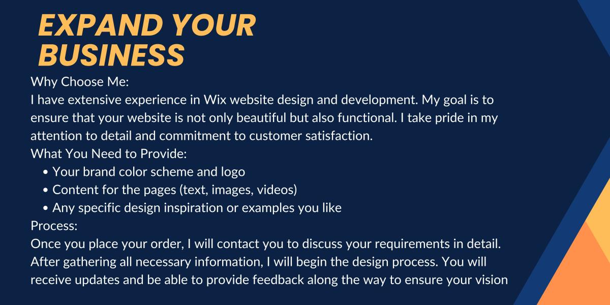 I Will Design and Redesign Your Wix Website