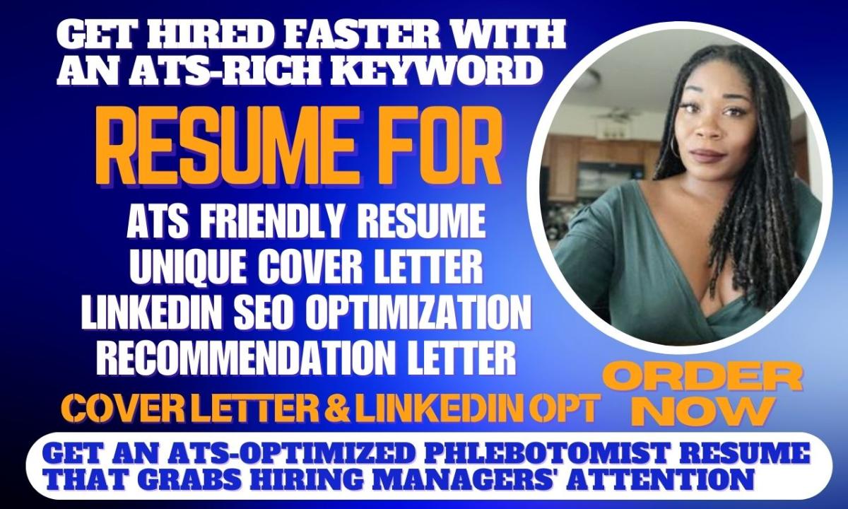 I Will Write Professional ATS-Optimized Resume, CV, Cover Letter, and LinkedIn Profile Service